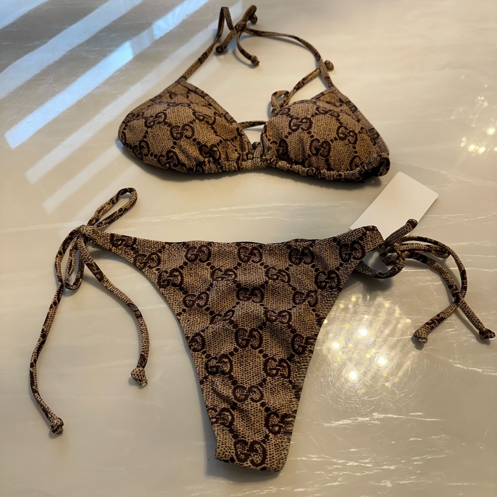 GG letters bikini. Size small US. Brand new with tags